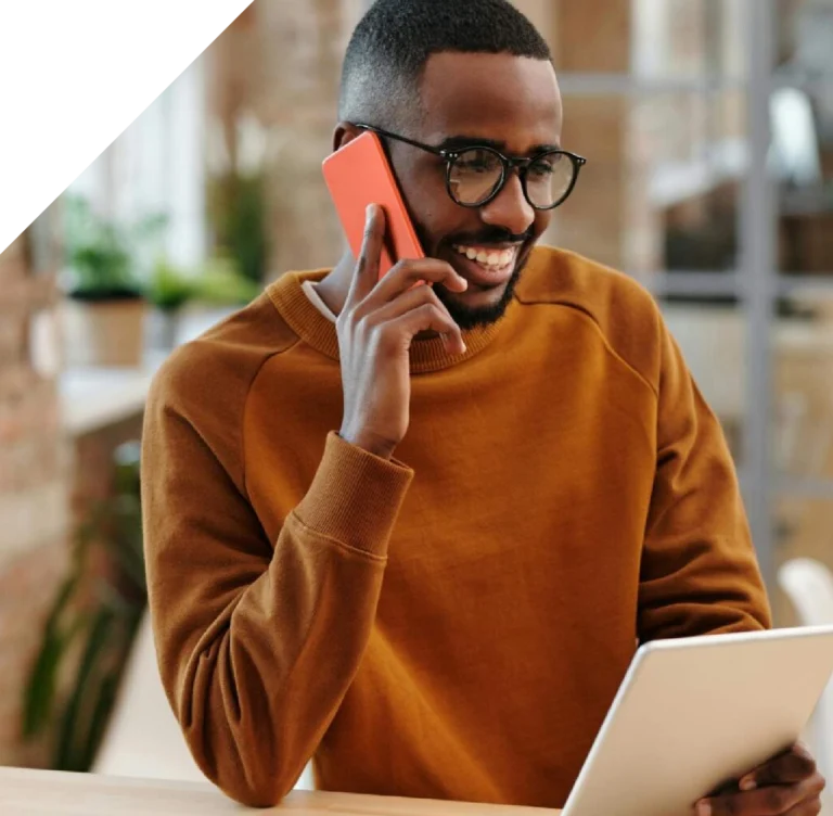 UK business person calling PayCheck for payroll quote